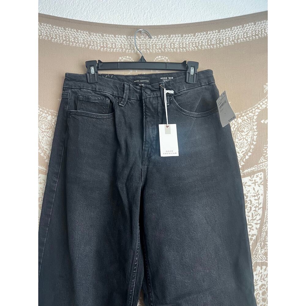 Good American Good '90s Relaxed Jeans Black348 Wash NWT Size 4 / 27 - Picture 6 of 11